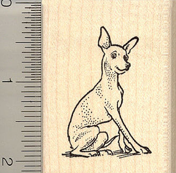 Miniature Pinscher Dog Rubber Stamp