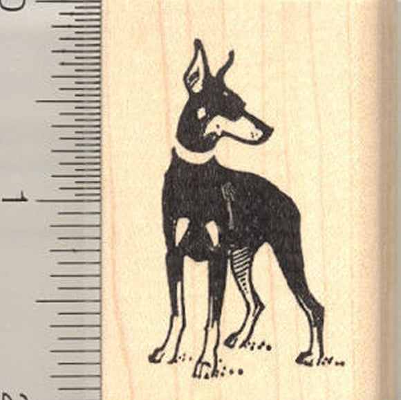 Doberman Pinscher Rubber Stamp