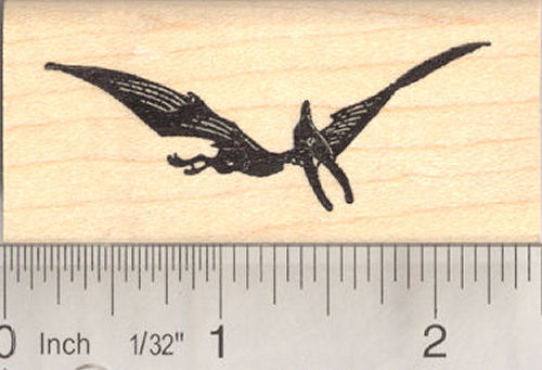 Pterodon, Dinosaur Rubber Stamp (Pterosaur)