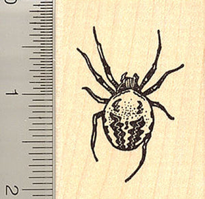 Large Garden Spider Rubber Stamp