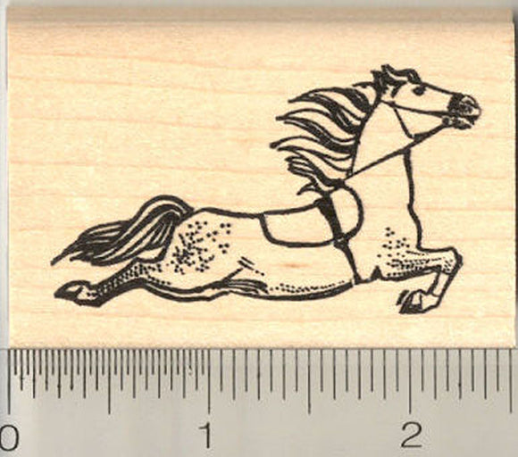 Lipizzaner Stallion Capriole Rubber Stamp