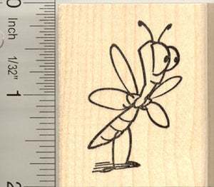 Tall Bug Rubber Stamp