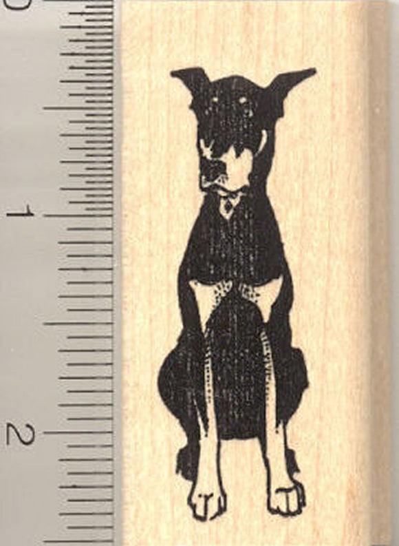 Doberman Pinscher Rubber Stamp