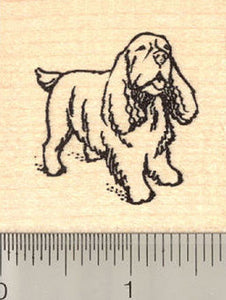 Sussex Spaniel Dog Rubber Stamp