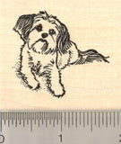 Shih Tzu Dog Rubber Stamp