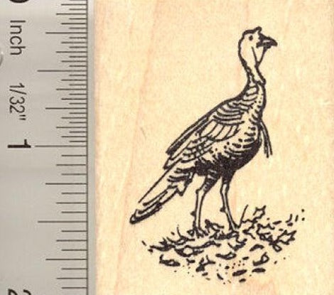 Wild Turkey Rubber Stamp