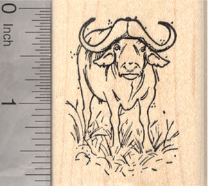 Water Buffalo Rubber Stamp
