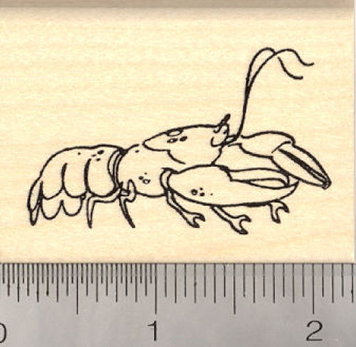 Lobster Rubber Stamp
