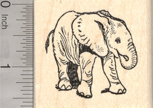 Baby Elephant Rubber Stamp