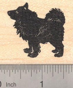 Swedish Lapphund dog Rubber Stamp