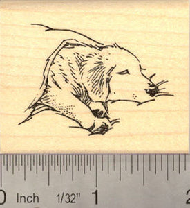 Sleeping Labrador Retriever Dog Rubber Stamp