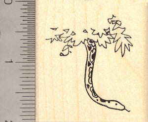 Jungle Snake in Tree Rubber Stamp