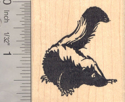 Skunk Rubber Stamp
