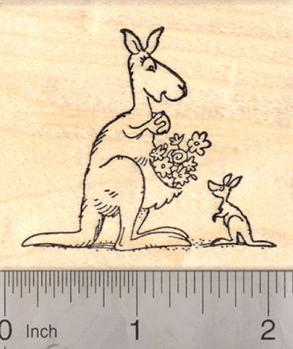 Mother and child Kangaroo, Mother's Day Stamp