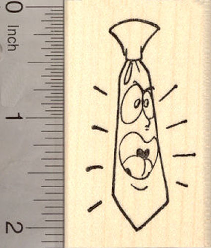 Loud Tie, Father's Day Rubber Stamp