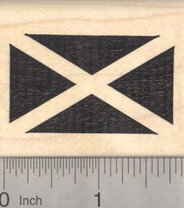 Flag of Scotland Rubber Stamp, Saltire, Saint Andrew's Cross