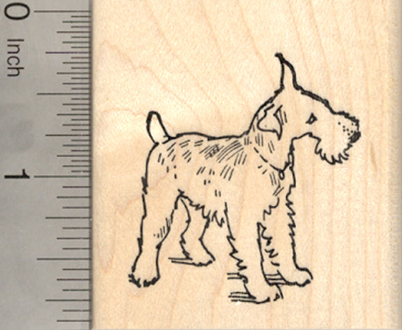 Terrier Dog Rubber Stamp