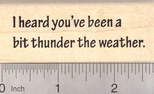 Get Well Soon Rubber Stamp, Thunder the Weather
