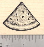 Watermelon Rubber Stamp, Melon Wedge