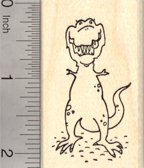 T-Rex Dinosaur Rubber Stamp, Tyrannosaurus Rex