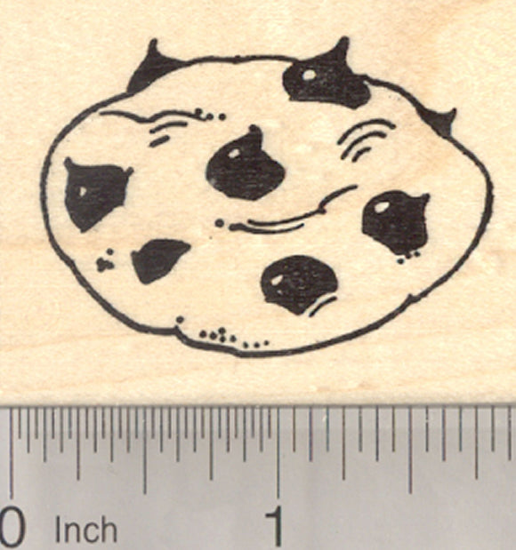 Chocolate Chip Cookie Rubber Stamp