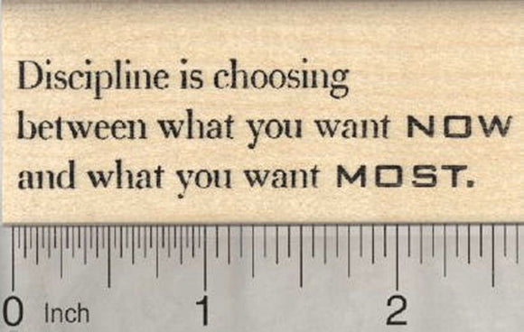 Discipline is Rubber Stamp, Inspirational, Motivational
