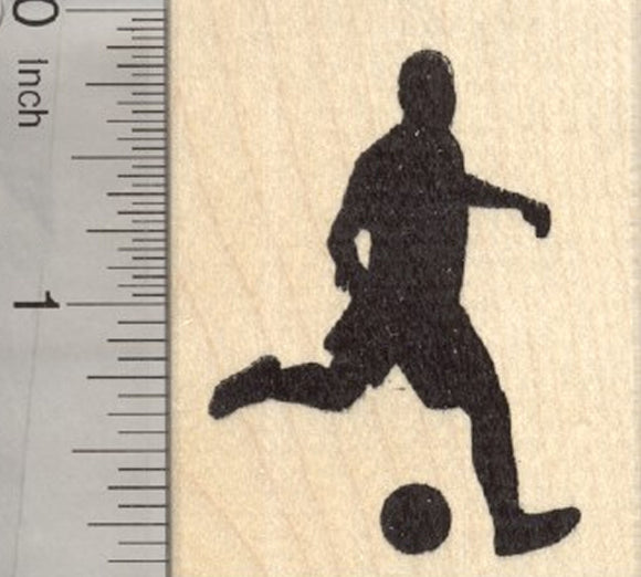 Soccer Player Rubber Stamp, Association Football