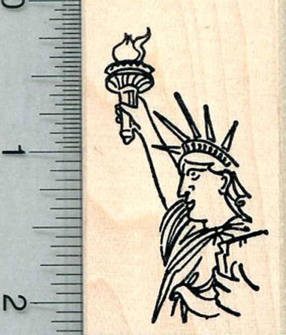 Statue of Liberty Rubber Stamp, Manhattan, New York City Monument