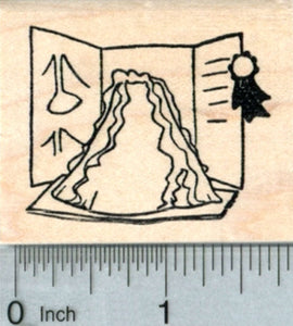 Volcano Project Rubber Stamp, Science Fair Series