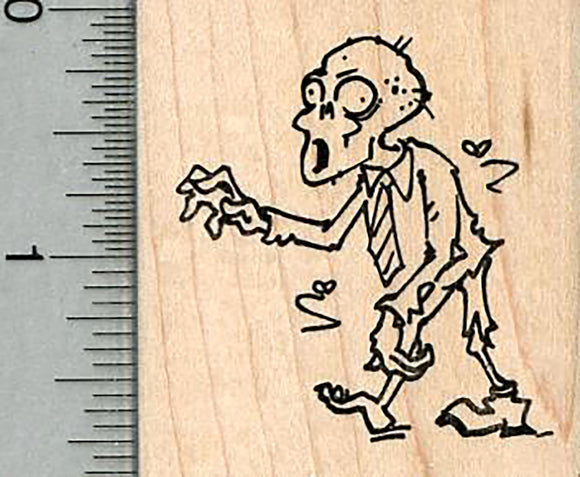 Zombie Rubber Stamp, Walking