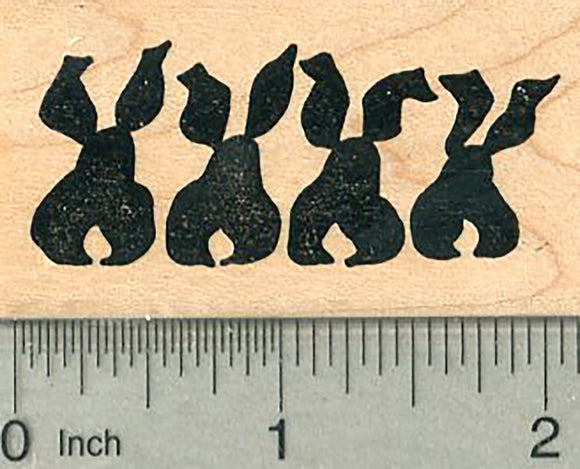 Hare Line Rubber Stamp, Easter Series