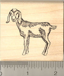 Nubian Goat Rubber Stamp
