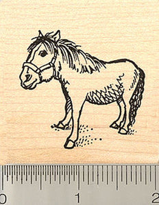 Miniature Horse Rubber Stamp