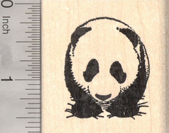 Baby Giant Panda Rubber Stamp