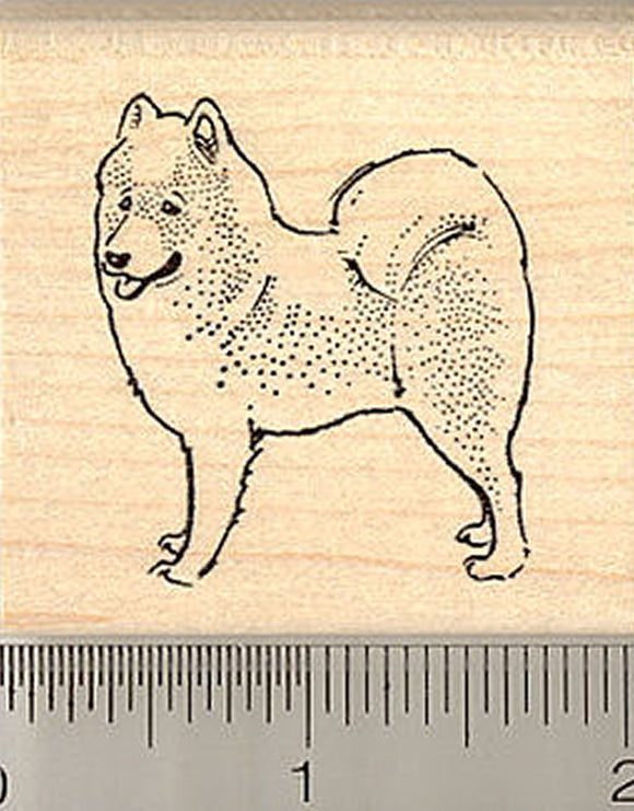 Samoyed Dog Rubber Stamp