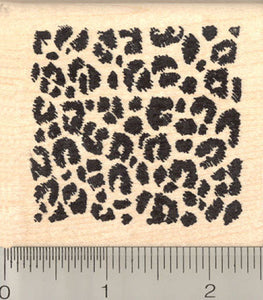 Leopard Print Rubber Stamp, Rosettes, Spots, Jaguar