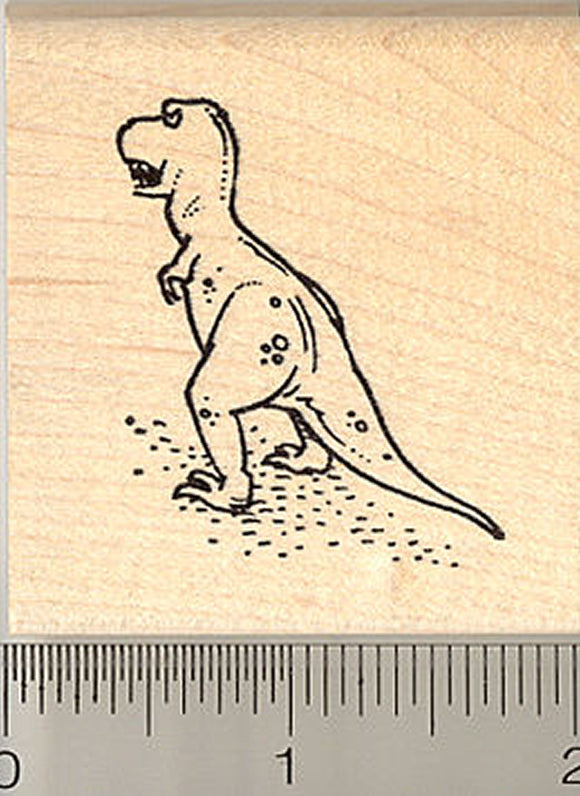 Tyrannosaurus Rex Dinosaur Looking Away Rubber Stamp