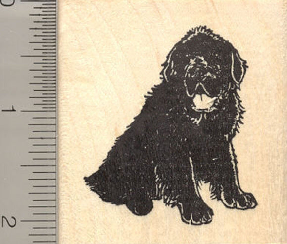 Newfoundland Dog Rubber Stamp