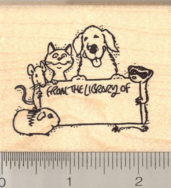 From the Library of…Multi Pet Rubber Stamp