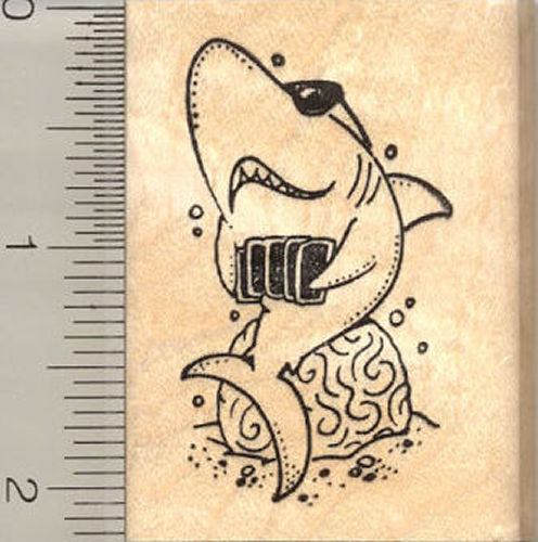 Card Shark Rubber Stamp
