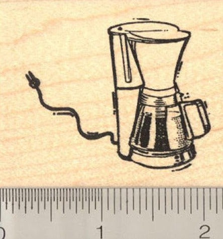 Coffee Pot Rubber Stamp