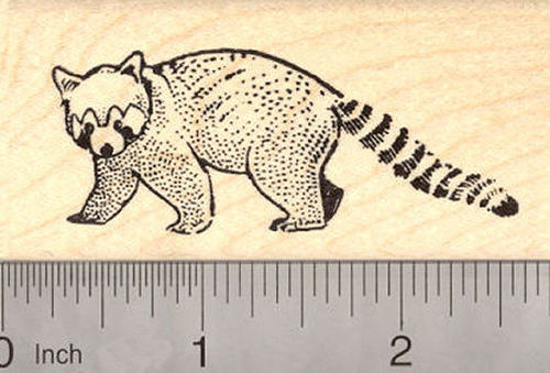 Red Panda Rubber Stamp