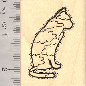 Spirit Kitty Cat Rubber Stamp