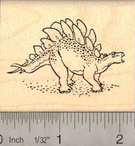 Stegosaurus dinosaur Rubber Stamp