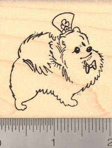 St. Patrick's Day Pomeranian Dog Rubber Stamp