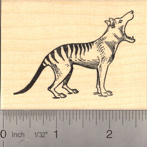 Tasmanian Tiger (Thylacine) Rubber Stamp