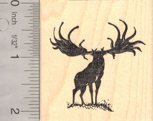 Irish Elk Rubber Stamp (Extinct Megafauna)