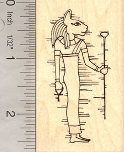 Sekhmet, Egyptian Goddess Rubber Stamp