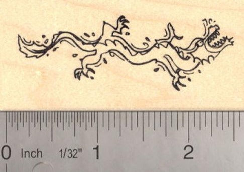 Chinese Dragon Rubber Stamp