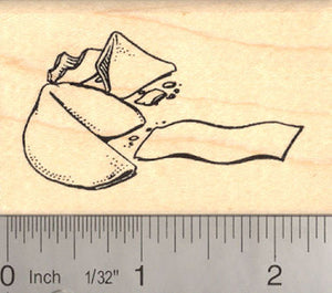 Chinese Fortune Cookie Rubber Stamp